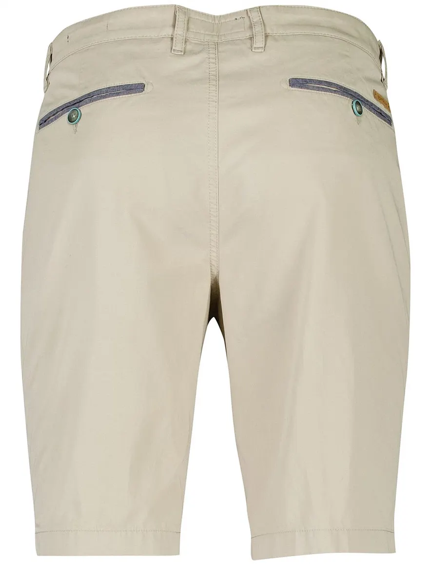 Gardeur Pantalon katoen Beige kort chino