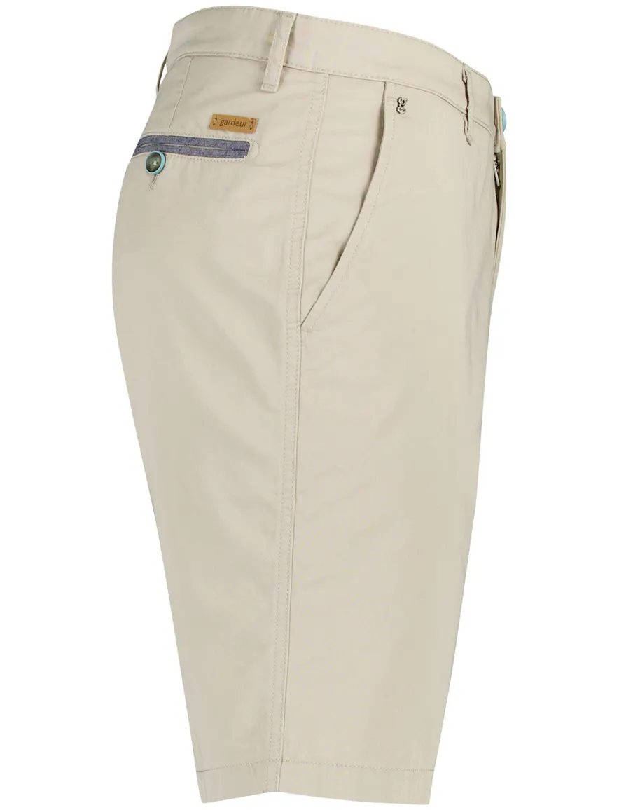 Gardeur Pantalon katoen Beige kort chino