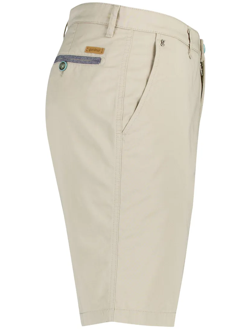 Gardeur Pantalon katoen Beige kort katoen