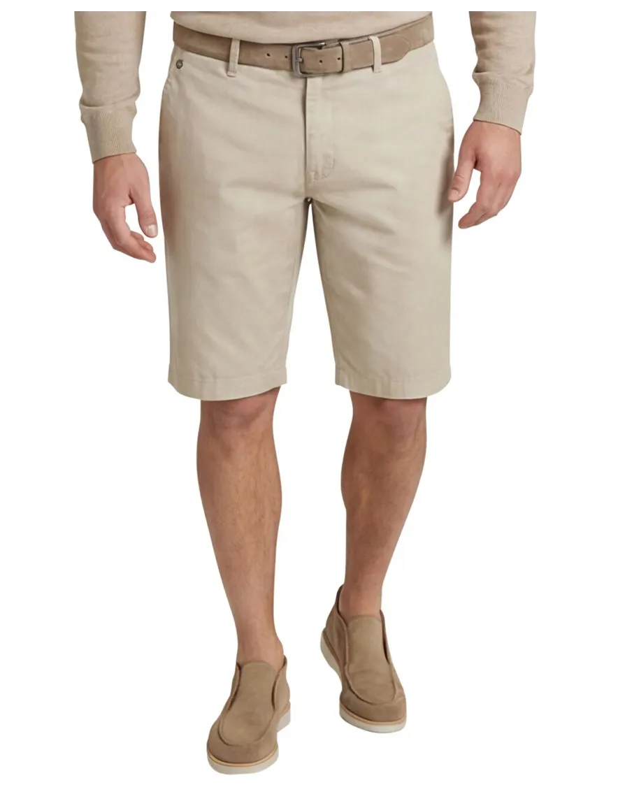 Gardeur Pantalon katoen Beige kort chino