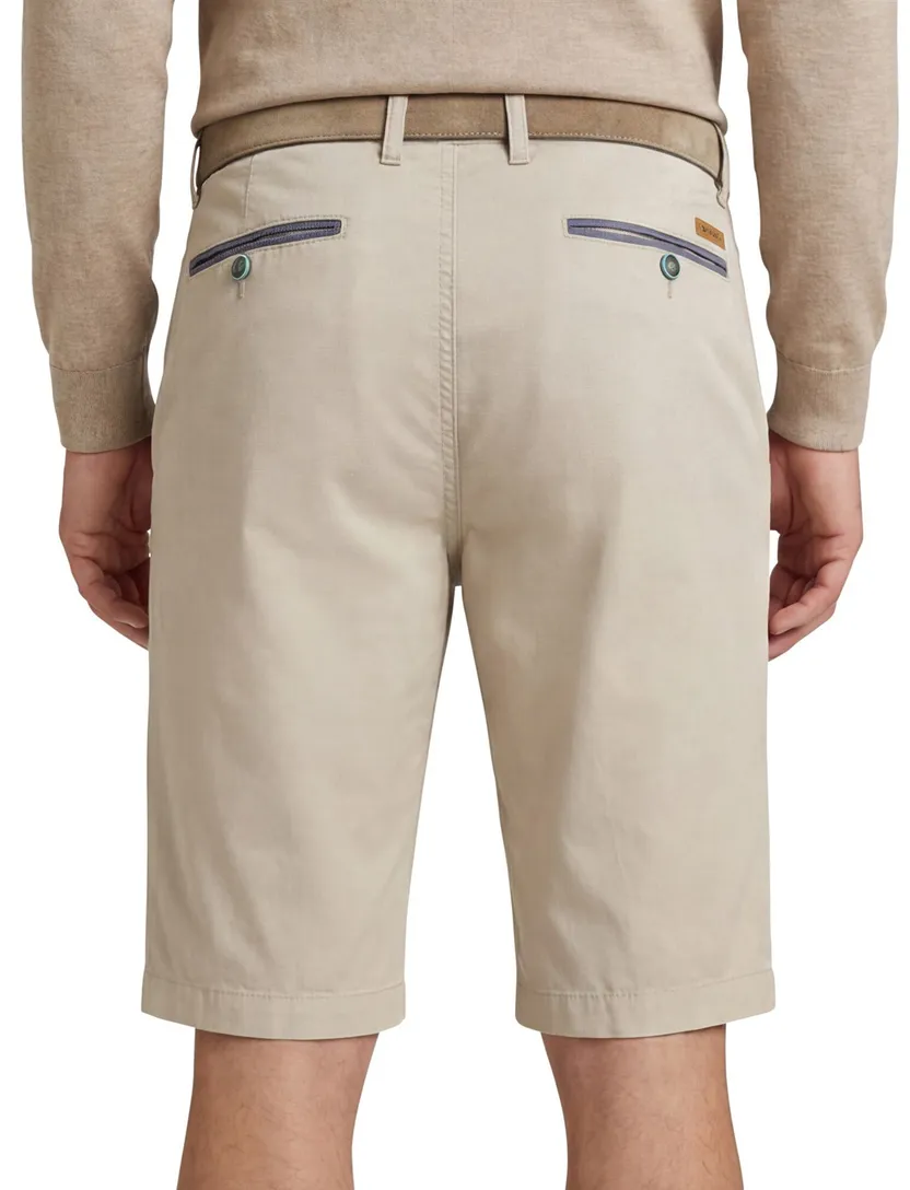 Gardeur Pantalon katoen Beige kort katoen