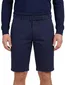 Gardeur Pantalon kort donkerblauw katoen effen
