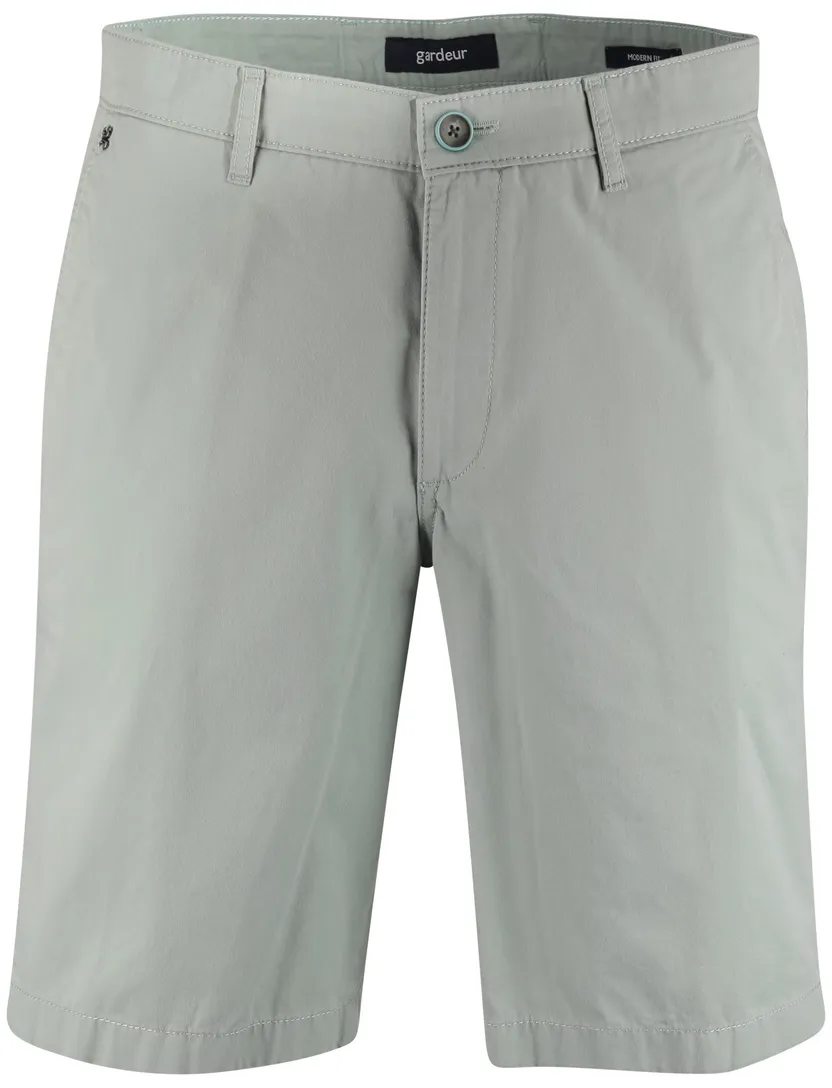 Gardeur modern fit korte broek 100% katoen groen