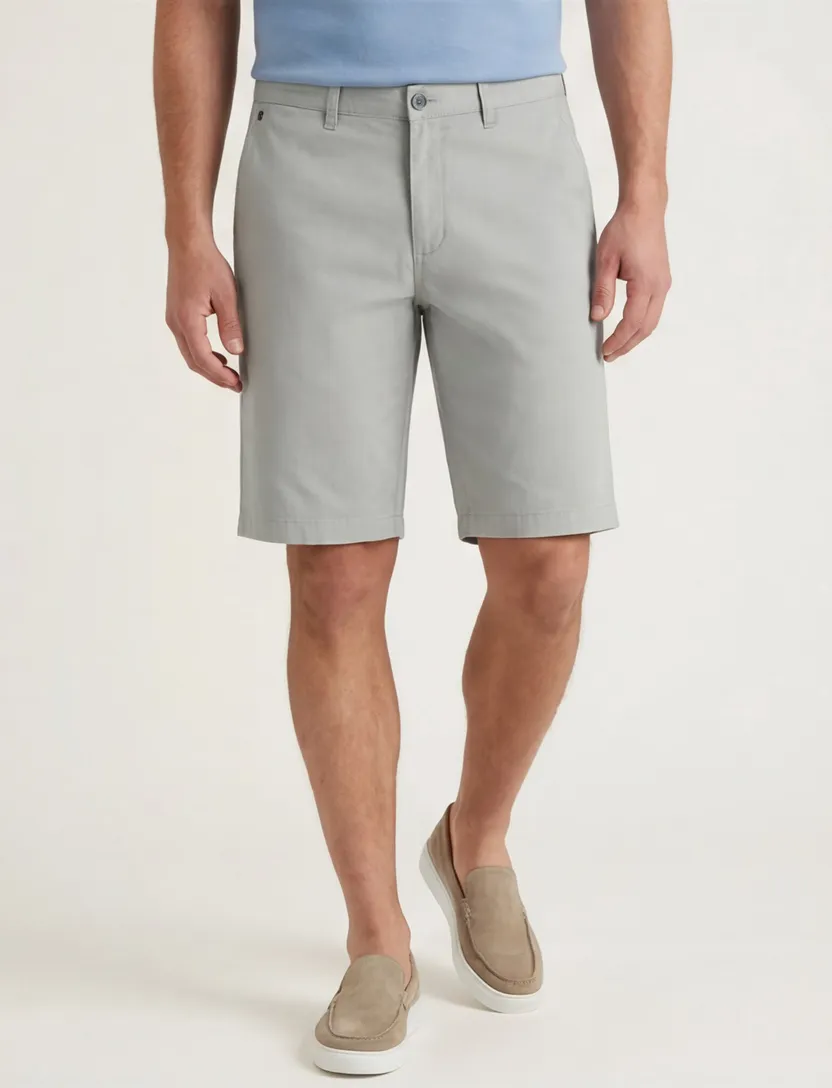 Gardeur modern fit korte broek 100% katoen groen