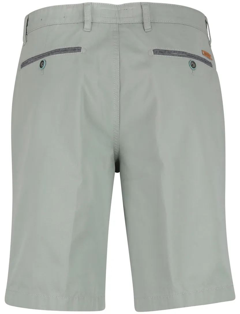 Gardeur modern fit korte broek 100% katoen groen
