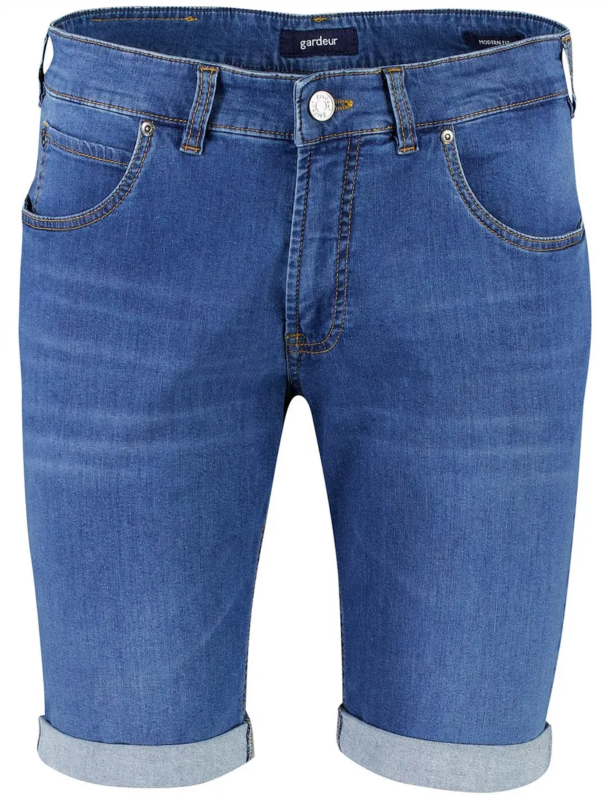 Gardeur Bermuda John jeans blauw 5-pocket