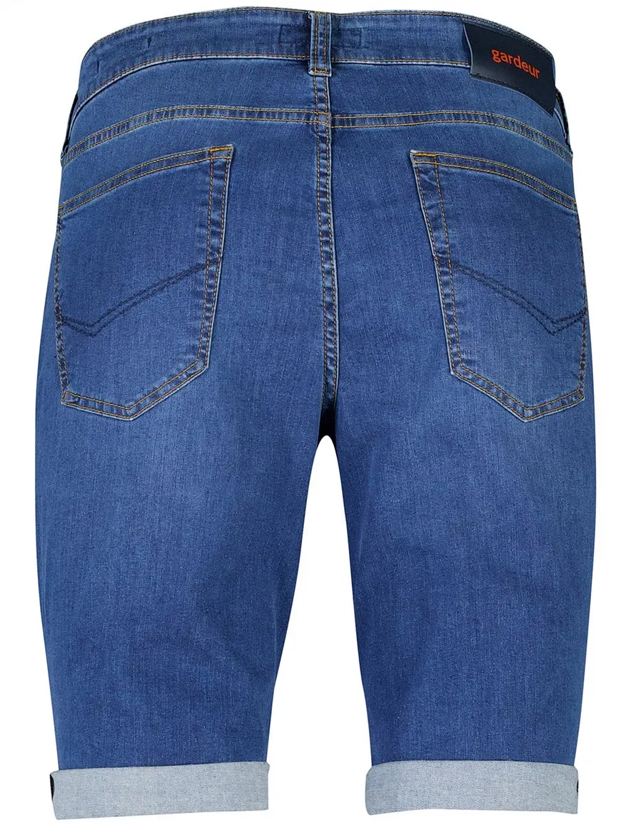 Gardeur Bermuda John jeans blauw 5-pocket