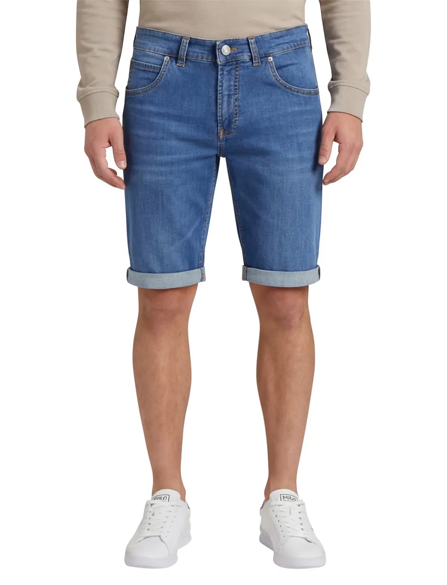 Gardeur Bermuda John jeans blauw 5-pocket
