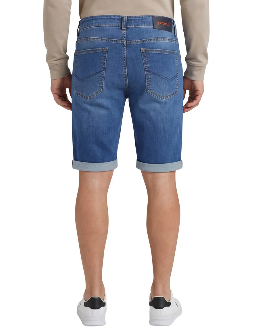 Gardeur Bermuda John jeans blauw 5-pocket