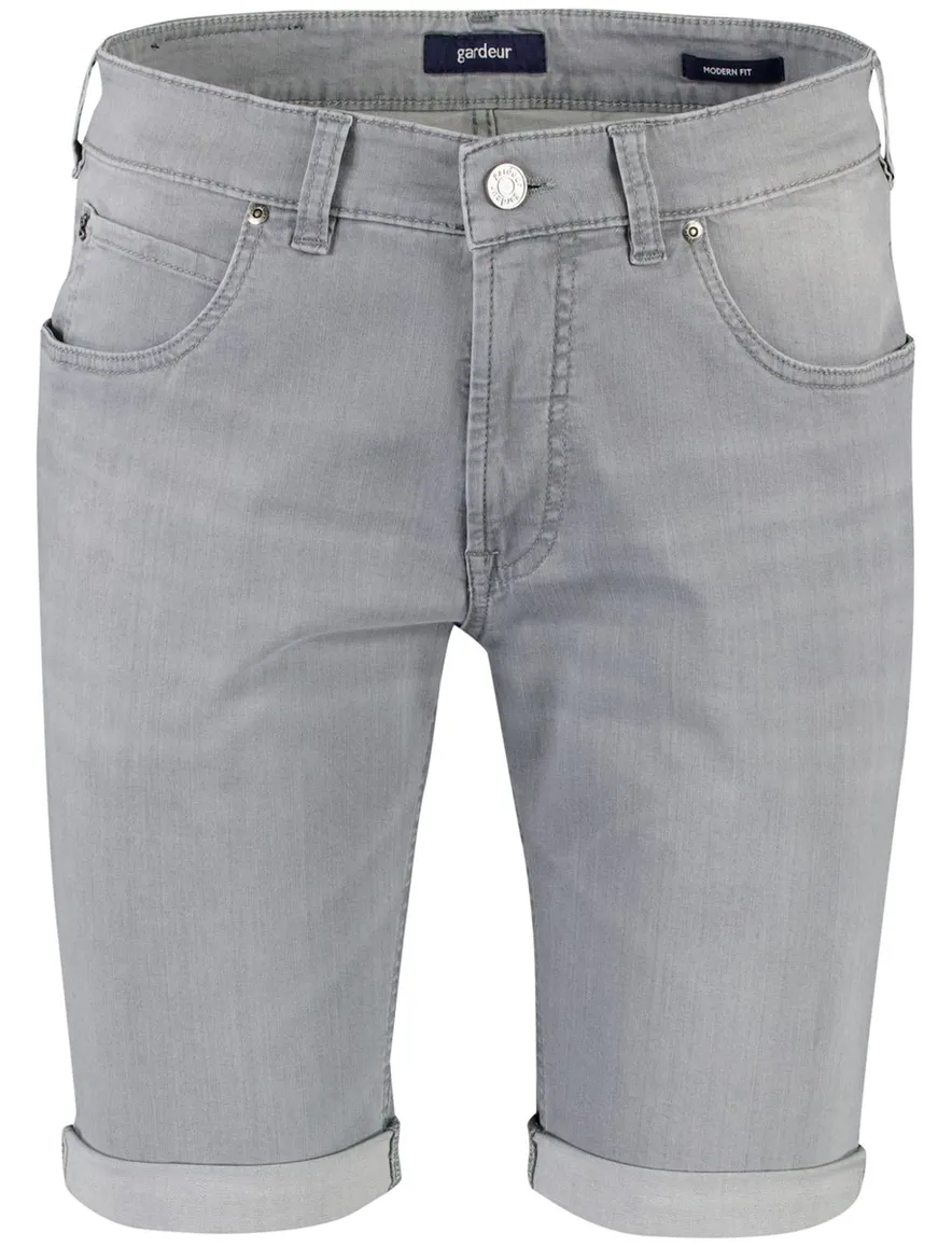 Gardeur Bermuda John jeans grijs 5-pocket