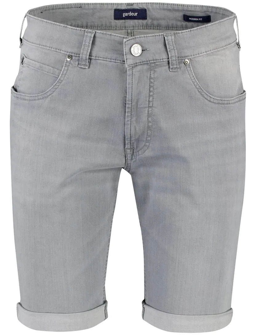 Gardeur Bermuda John jeans grijs katoen