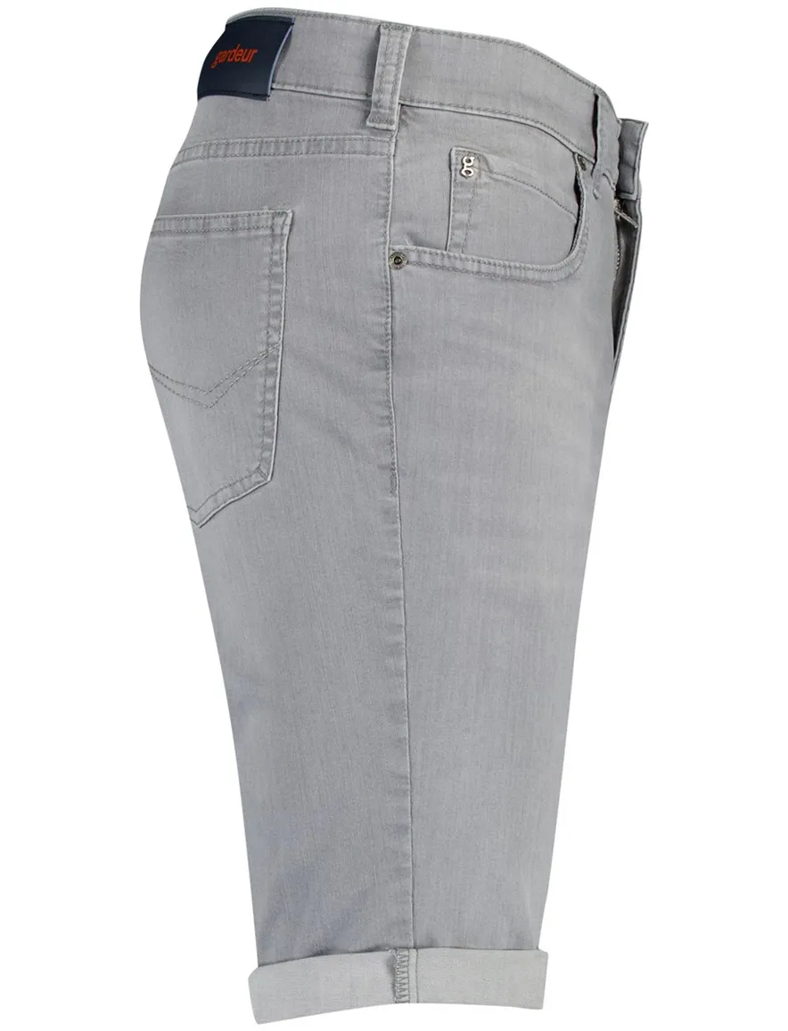 Gardeur Bermuda John jeans grijs 5-pocket