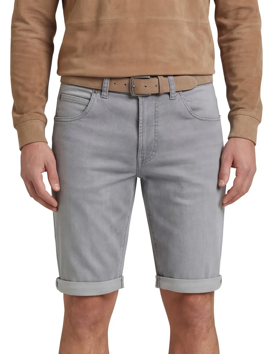Gardeur Bermuda John jeans grijs 5-pocket