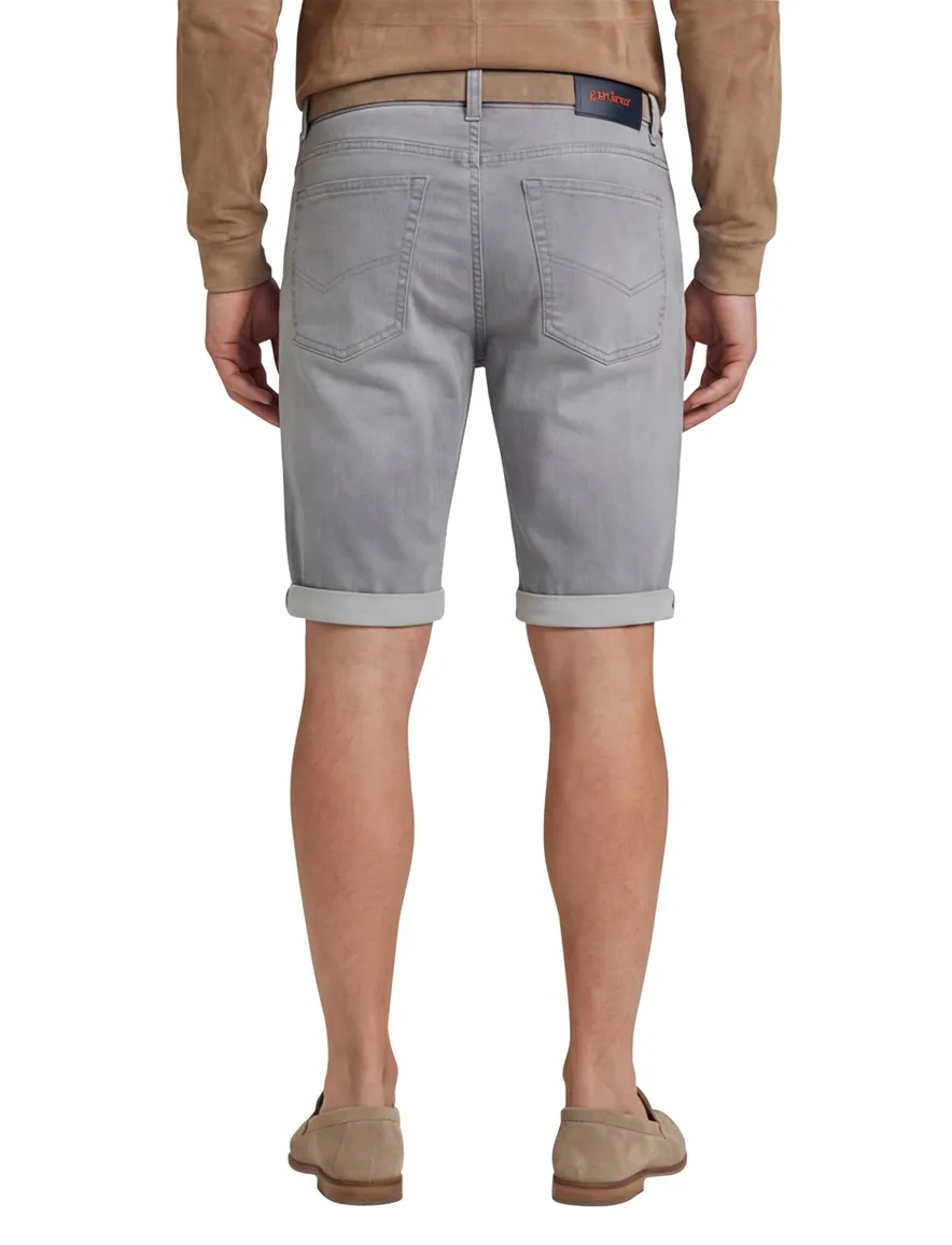 Gardeur Bermuda John jeans grijs 5-pocket
