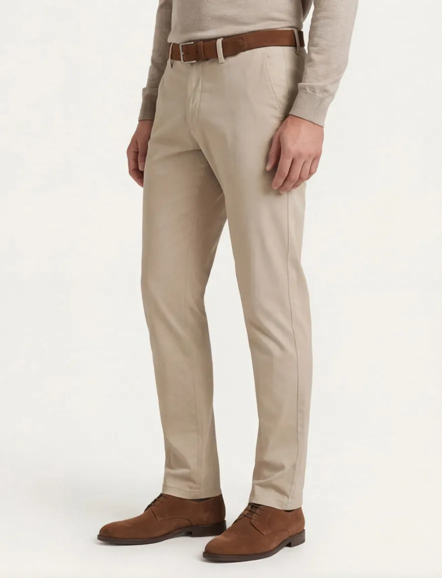 Gardeur Pantalon Tonic beige katoen