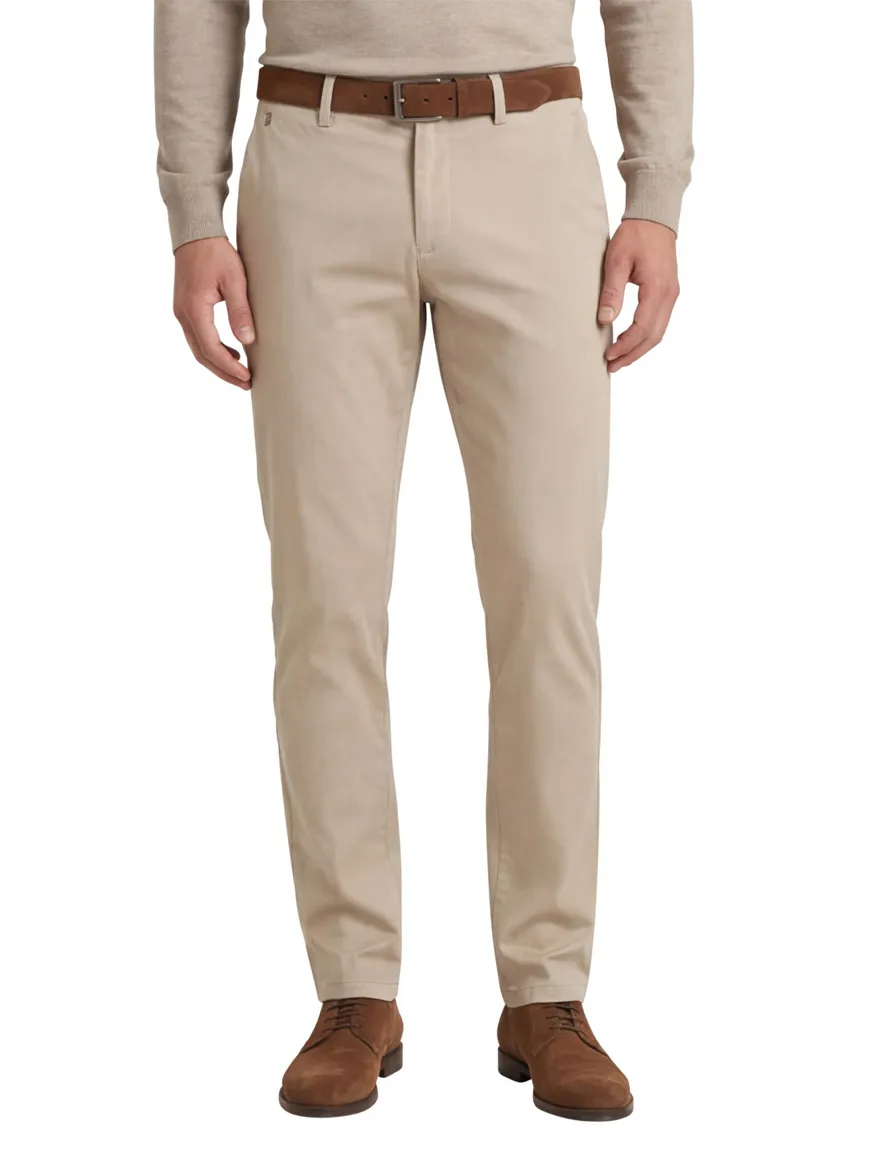 Gardeur Pantalon Tonic beige katoen