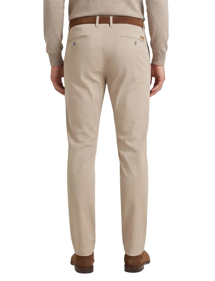 Gardeur Pantalon Tonic beige katoen chino