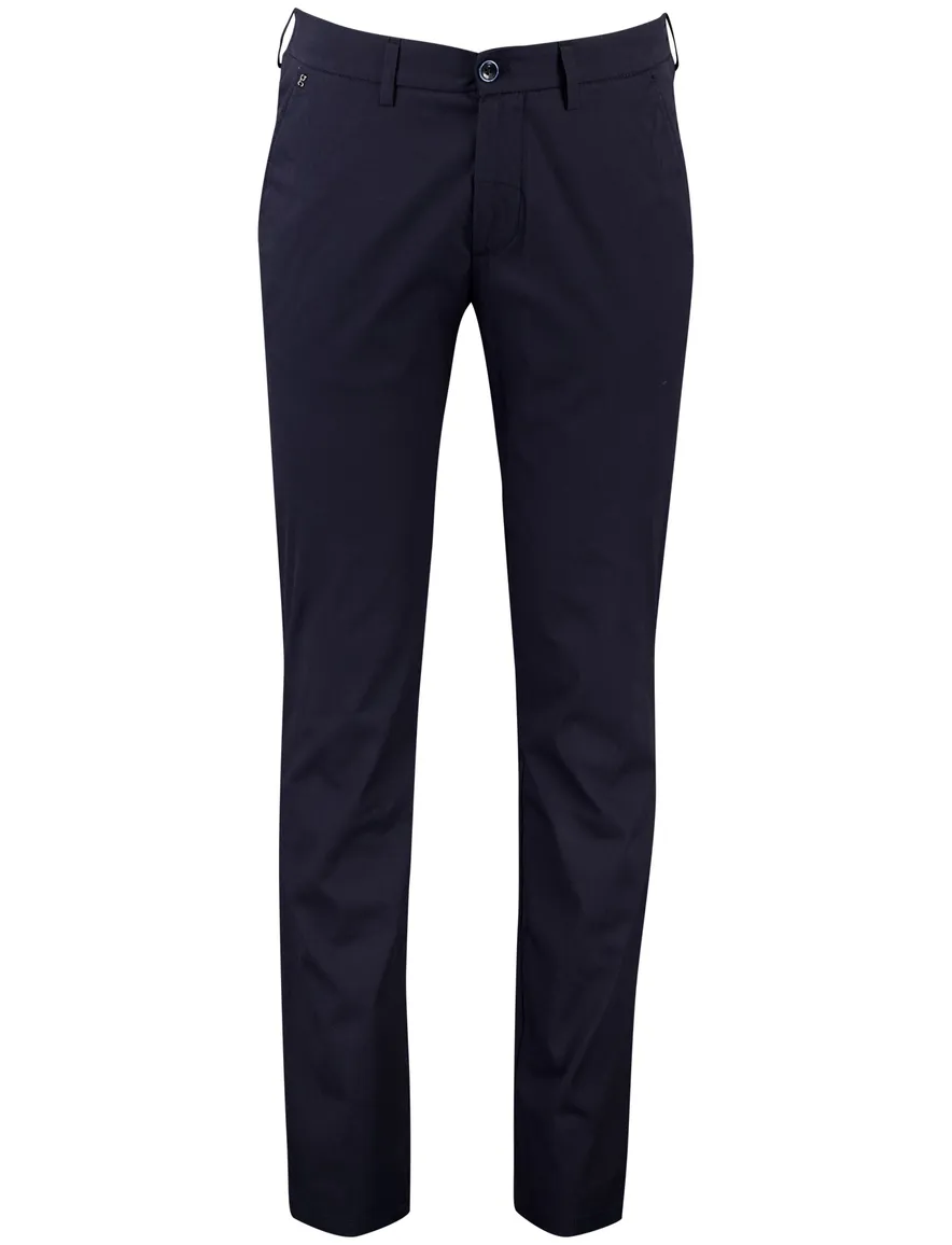 Gardeur Pantalon Tonic donkerblauw katoen