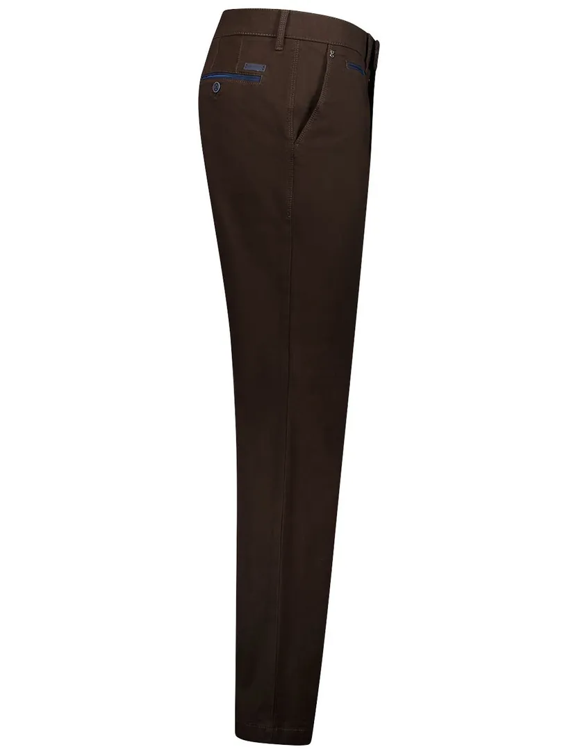 Gardeur pantalon bruin Benny-3 Modern Fit effen
