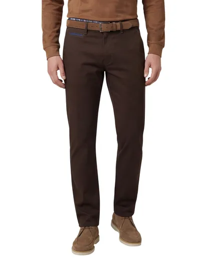 Gardeur Gardeur pantalon bruin Benny-3 Modern Fit effen