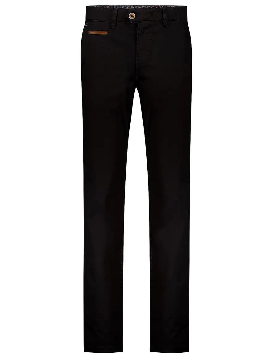 Gardeur pantalon zwart Benny-3 Modern Fit flatfront
