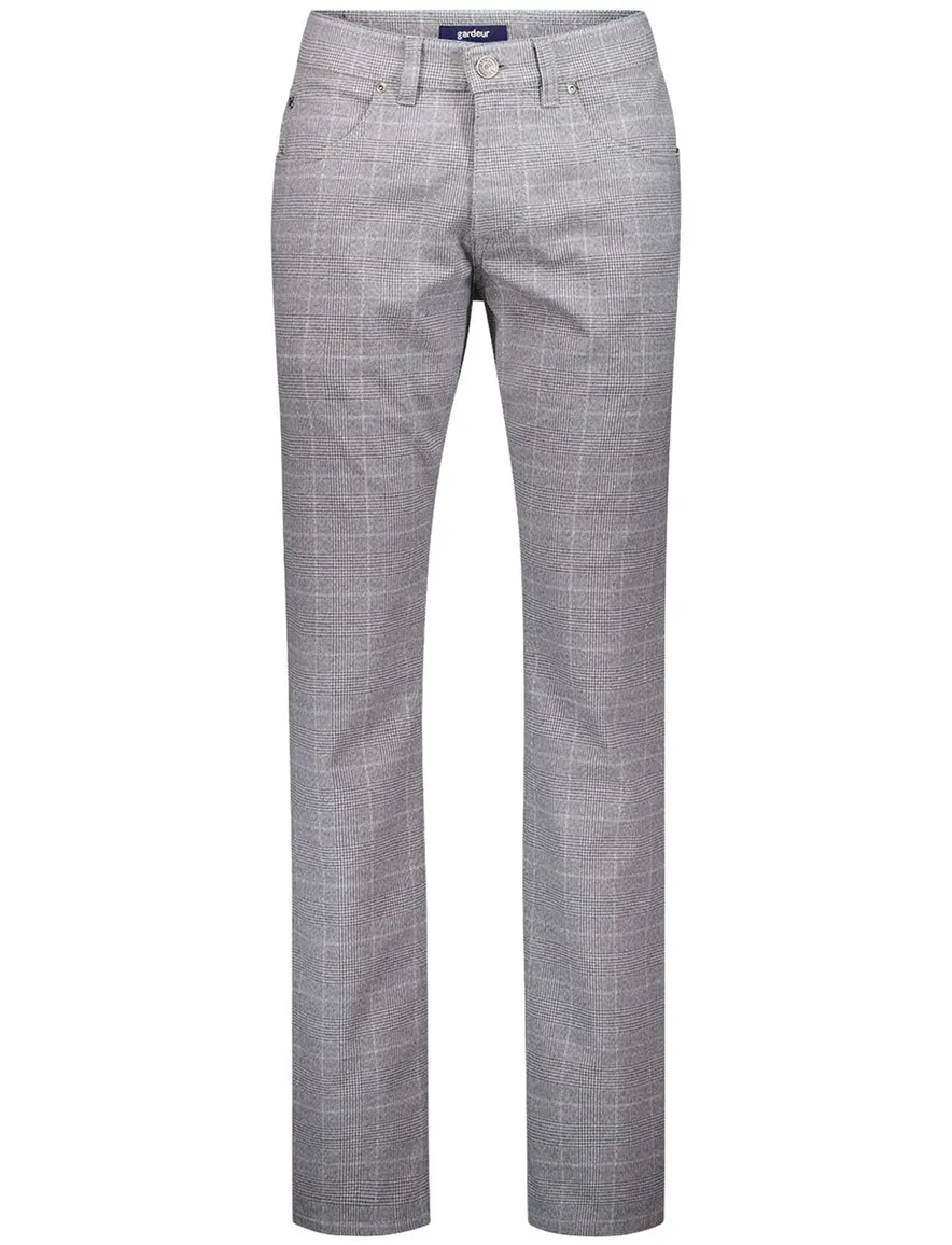 Gardeur Pantalon BILL-3 5-p grijs geruit