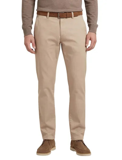 Gardeur Gardeur pantalon flatfront effen beige