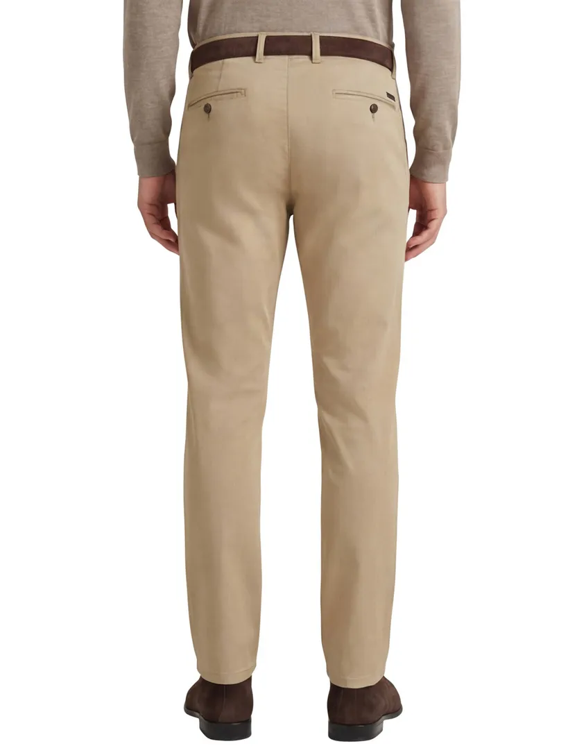 katoenen broek Gardeur beige
