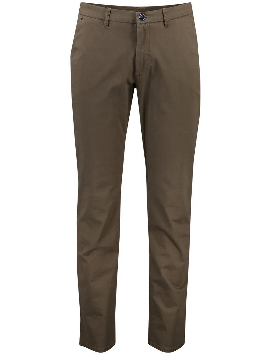 katoenen broek bruin Gardeur
