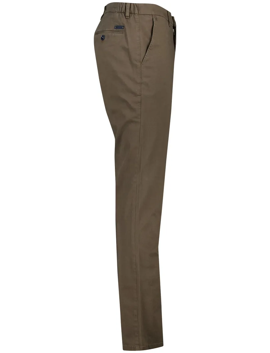 katoenen broek bruin Gardeur