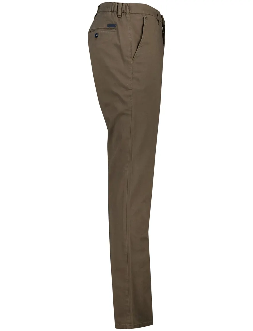 katoenen broek bruin Gardeur