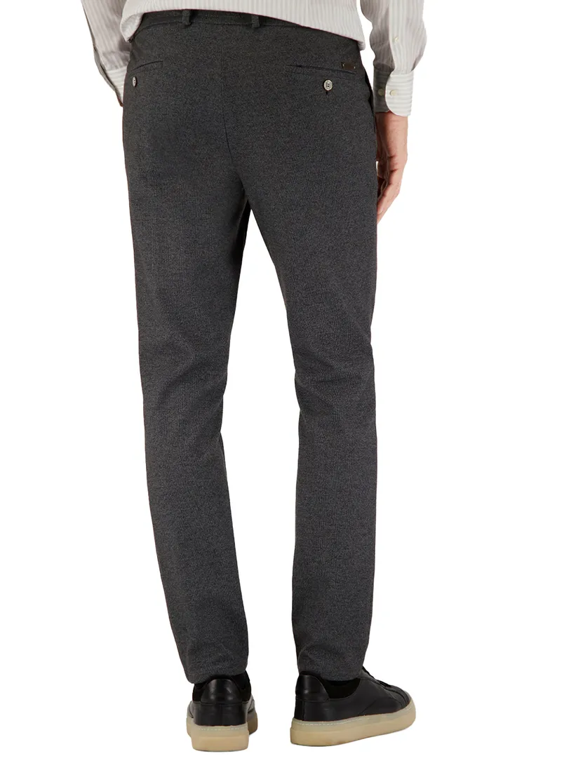 katoenen broek Gardeur grijs