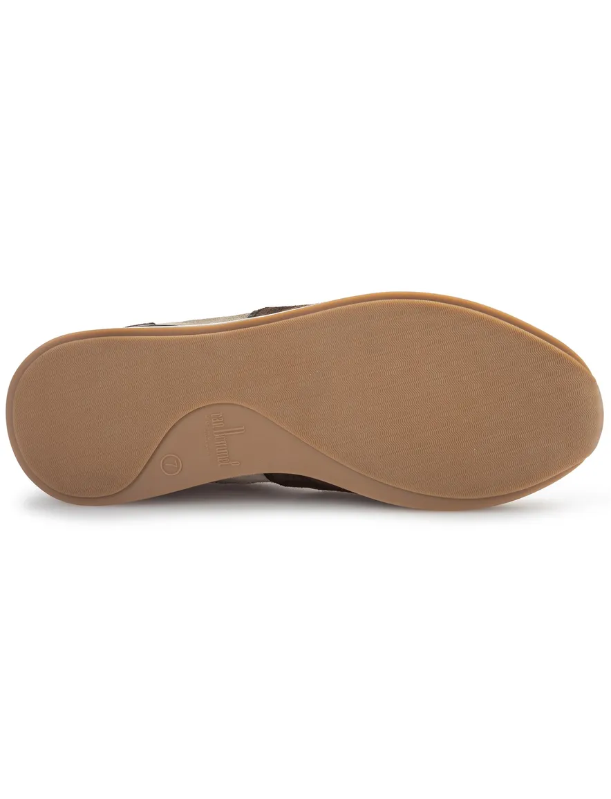 Van Bommel sneaker bruin textiel