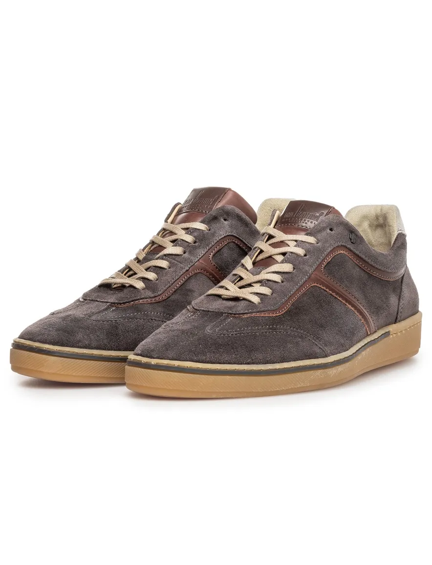 Floris van Bommel lage schoen bruin suede