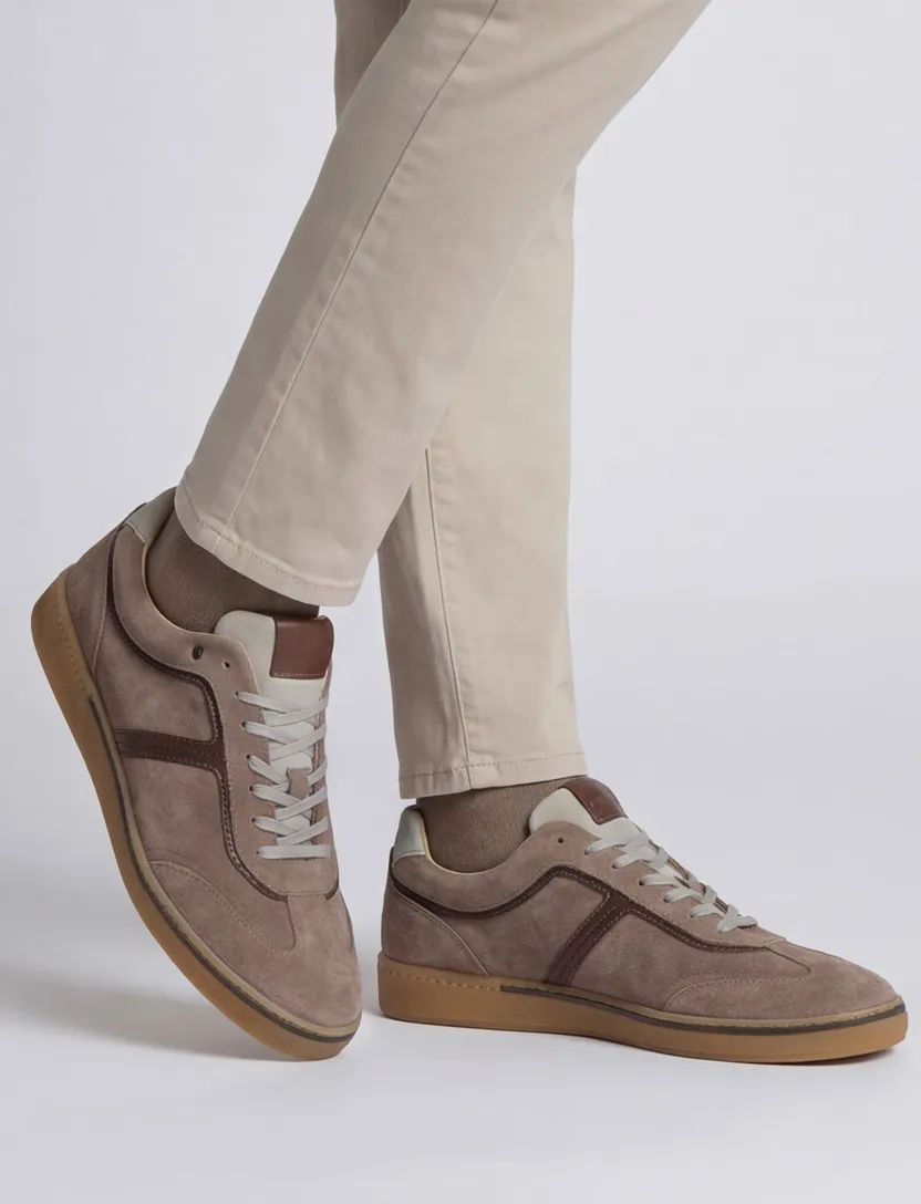 Sneaker Floris van Bommel bruin suede