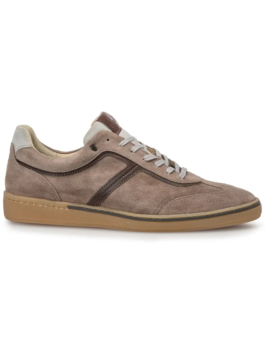 Floris van Bommel sneaker suede effen bruin