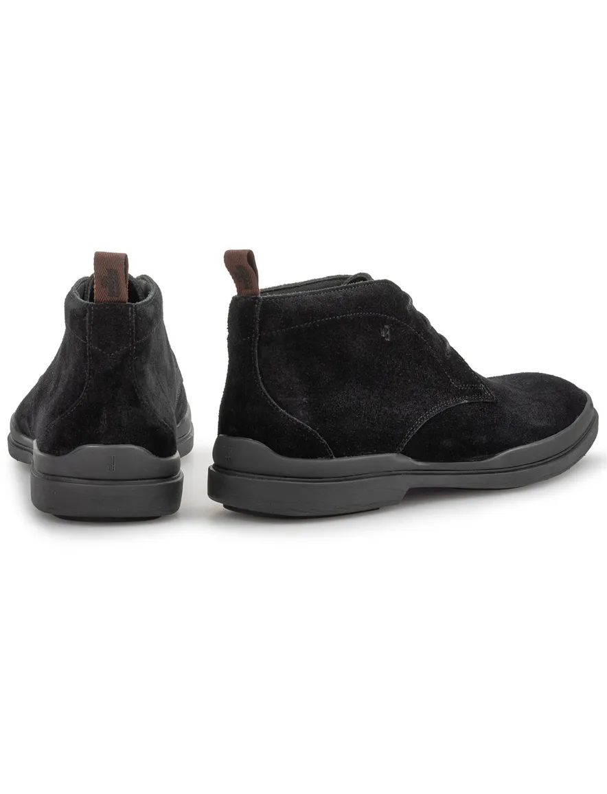 Zwarte nette veterschoen Floris van Bommel suede