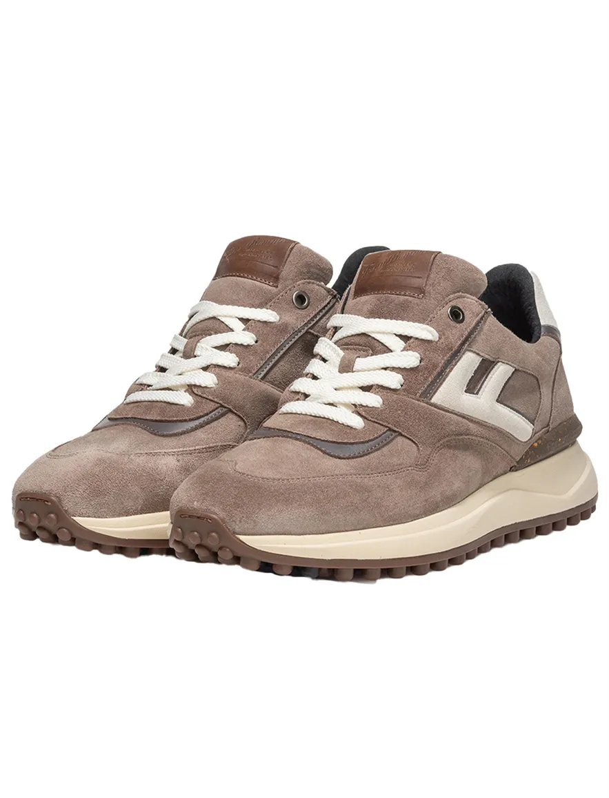 Floris van Bommel sneakers bruin suede
