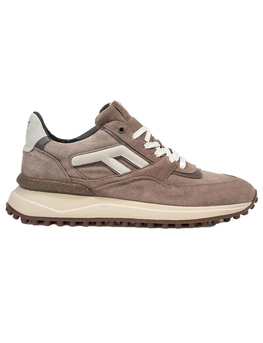 Floris van Bommel sneakers bruin suede