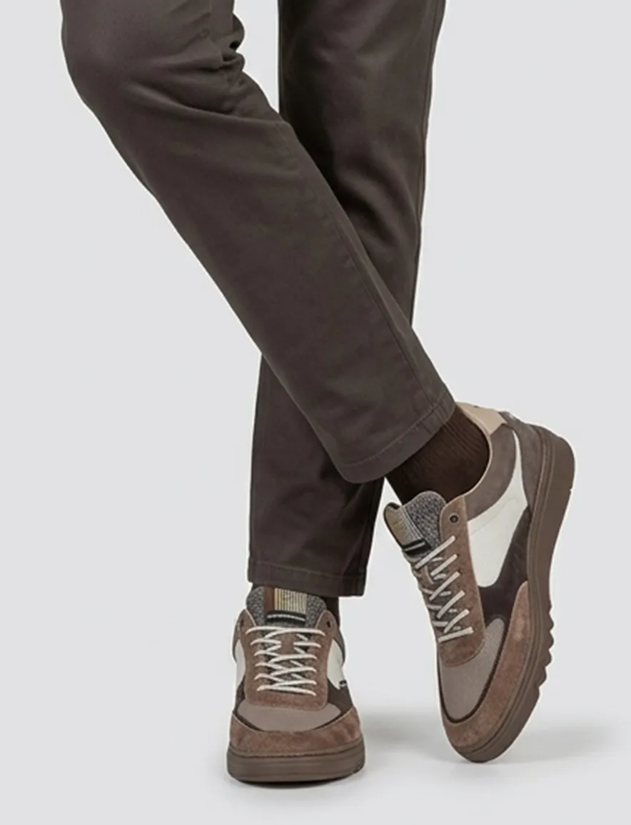 Sneaker Floris van Bommel bruin suede