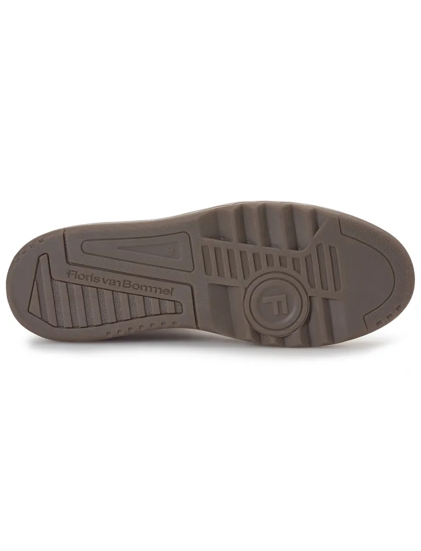 Effen sneaker suede Floris van Bommel bruin