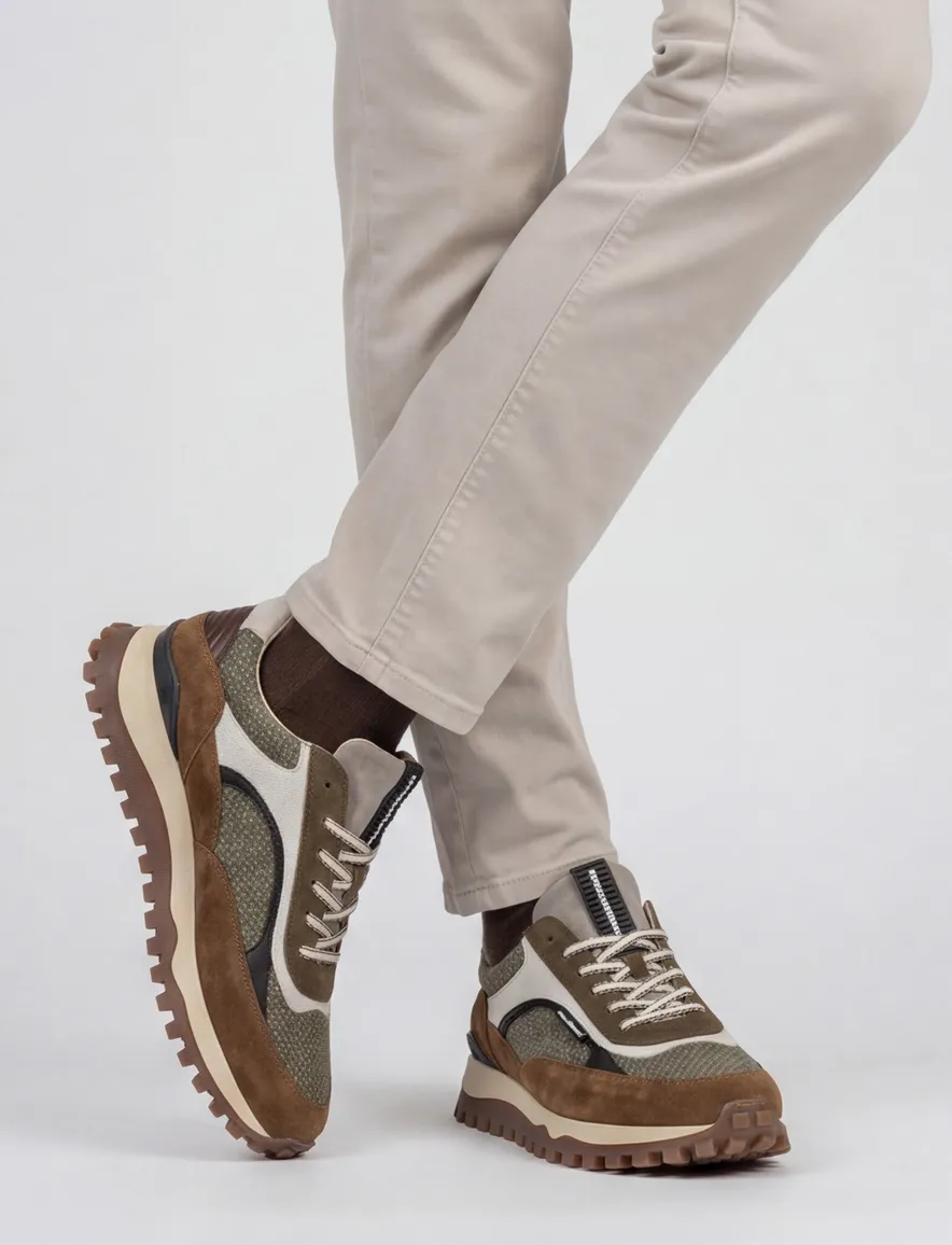 Floris van Bommel sneakers bruin