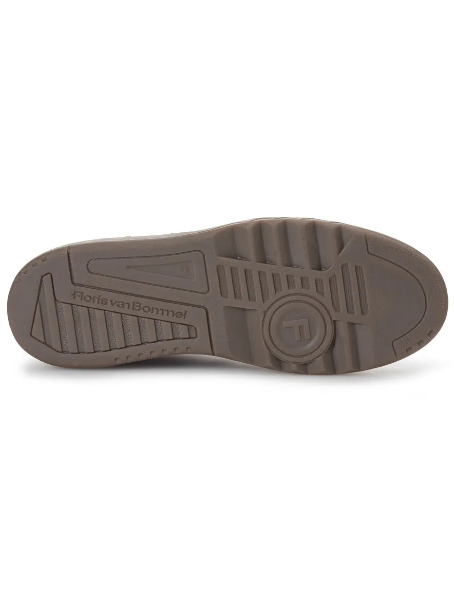 Sneaker Floris van Bommel geprint donkerblauw suede