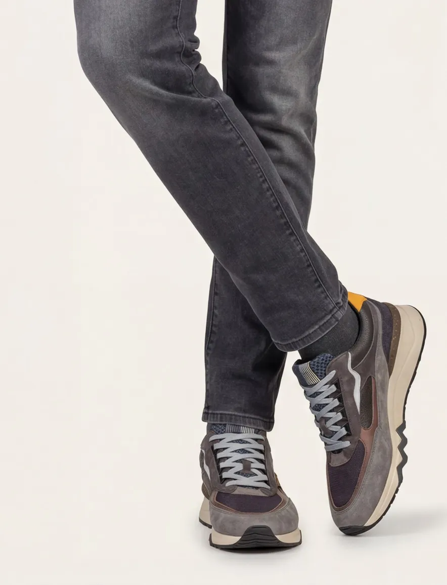 Floris van Bommel grijze sneakers