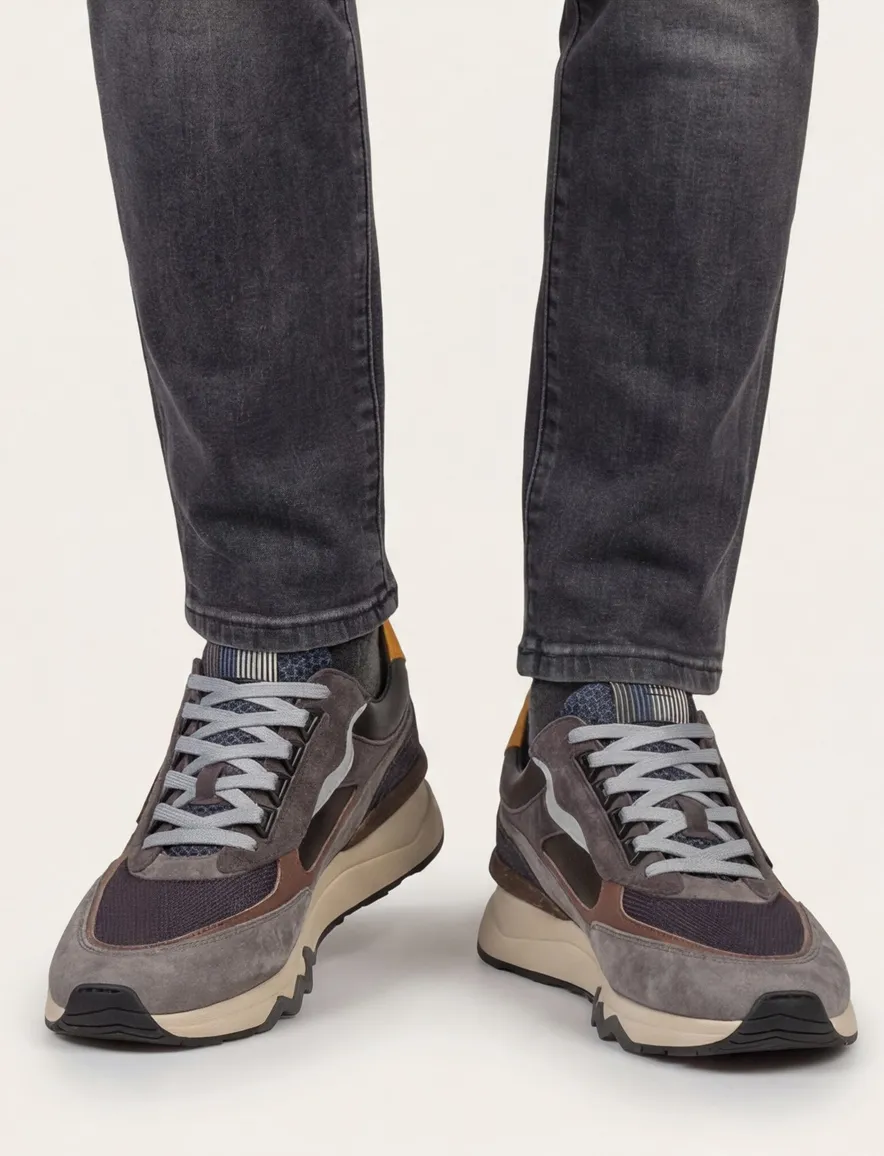 Floris van Bommel grijze sneakers