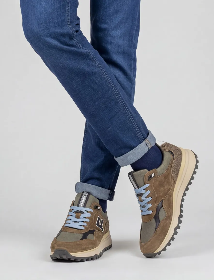 Floris van Bommel sneaker bruin suede