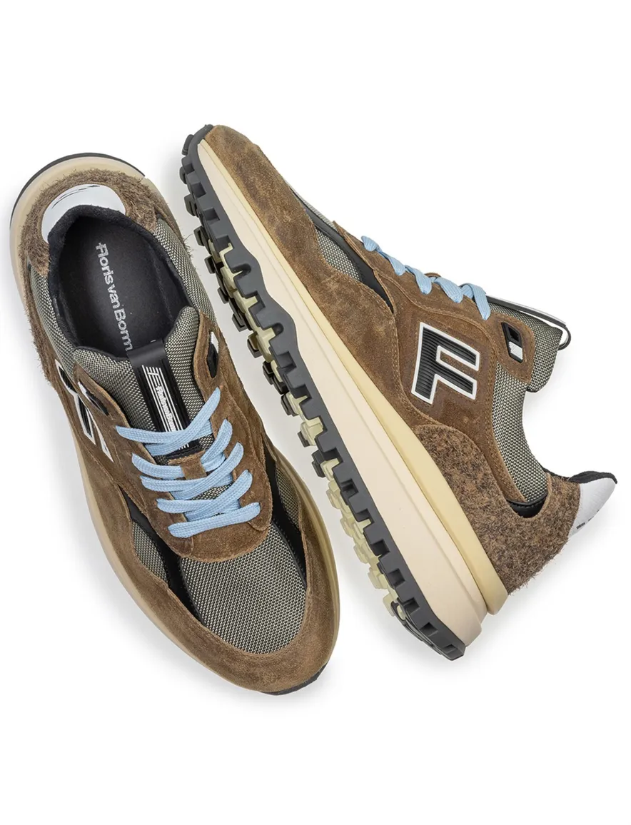 Floris van Bommel sneaker bruin suede