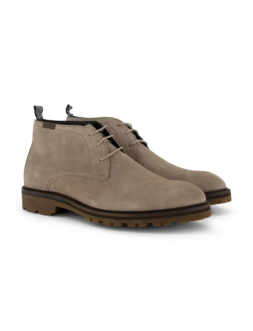 Veterschoen Floris van Bommel beige effen