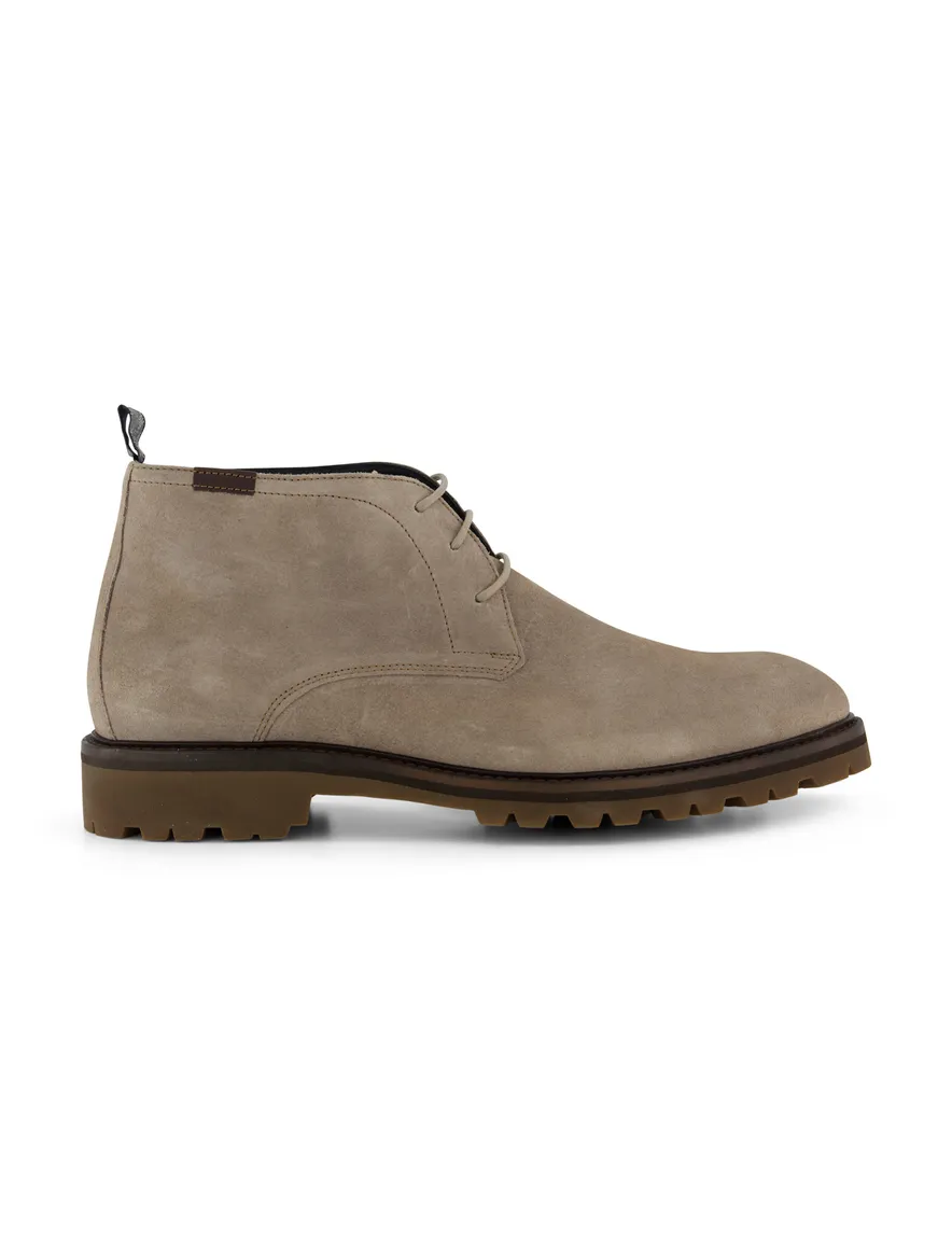 Veterschoen Floris van Bommel beige effen