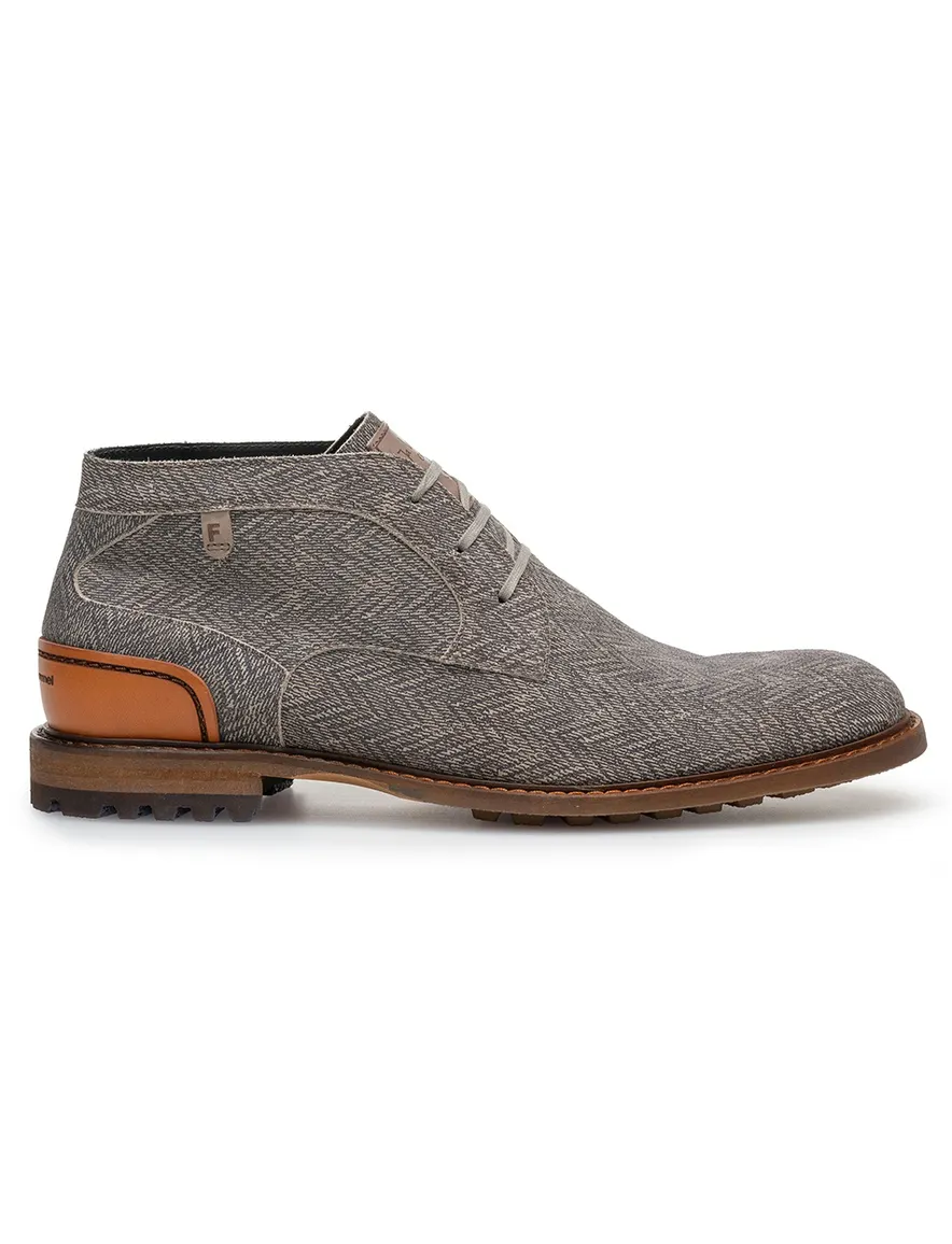 van Bommel nette schoenen groen geprint suede